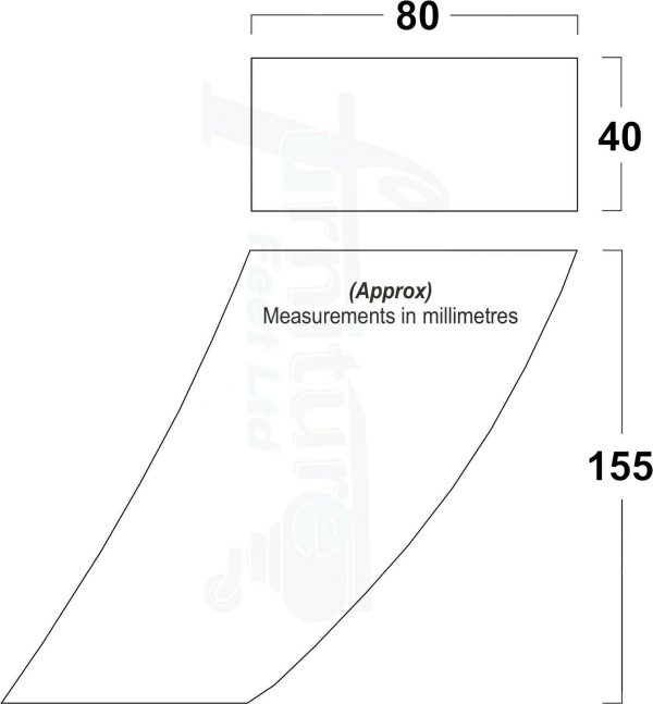 4x TAPERED WOOD SETTEE LEGS 155mm High SOFA REPLACEMENT FURNITURE FEET M8(8mm) - Image 2