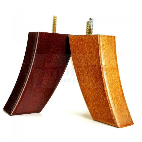 4x TAPERED WOOD SETTEE LEGS 155mm High SOFA REPLACEMENT FURNITURE FEET M8(8mm) - Image 3