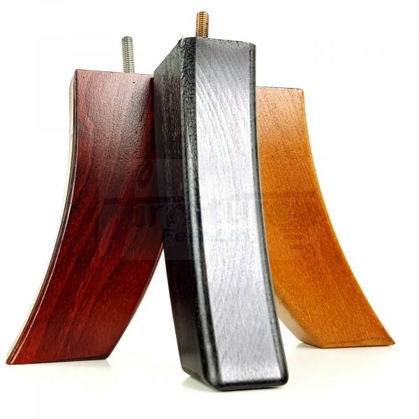 4x TAPERED WOOD SETTEE LEGS 175mm High SOFA REPLACEMENT FURNITURE FEET M8(8mm) - Image 3