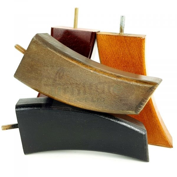 4x TAPERED WOOD SETTEE LEGS 175mm High SOFA REPLACEMENT FURNITURE FEET M8(8mm) - Image 4