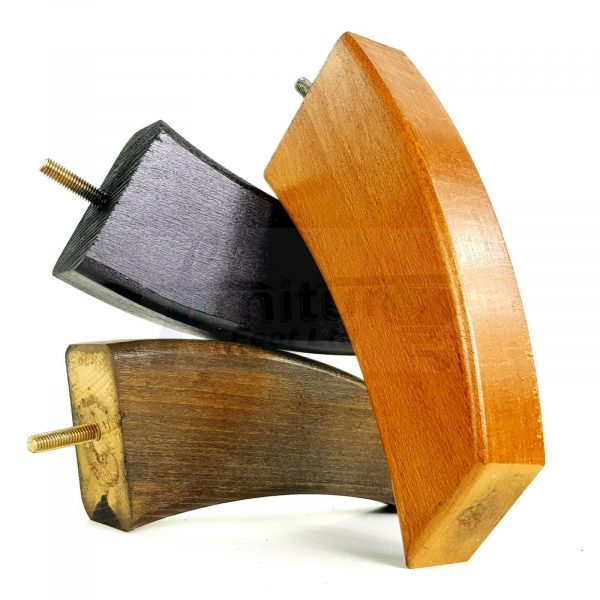 4x TAPERED WOOD SETTEE LEGS 175mm High SOFA REPLACEMENT FURNITURE FEET M8(8mm) - Image 5