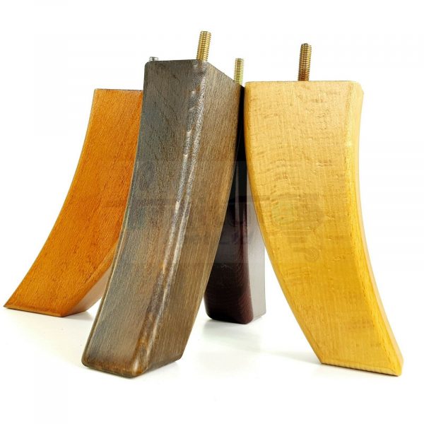 4x TAPERED WOOD SETTEE LEGS 175mm High SOFA REPLACEMENT FURNITURE FEET M8(8mm) - Image 6