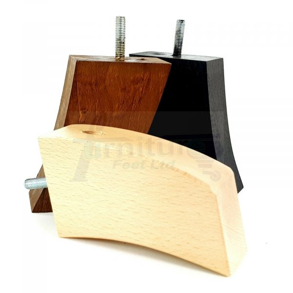 4x TAPERED WOODEN SOFA LEGS 100mm High CHAIR REPLACEMENT FURNITURE FEET M8(8mm) - Image 4