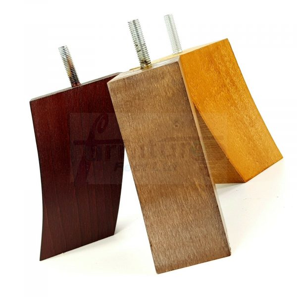 4x TAPERED WOODEN SOFA LEGS 125mm High CHAIR REPLACEMENT FURNITURE FEET M8(8mm) - Image 4