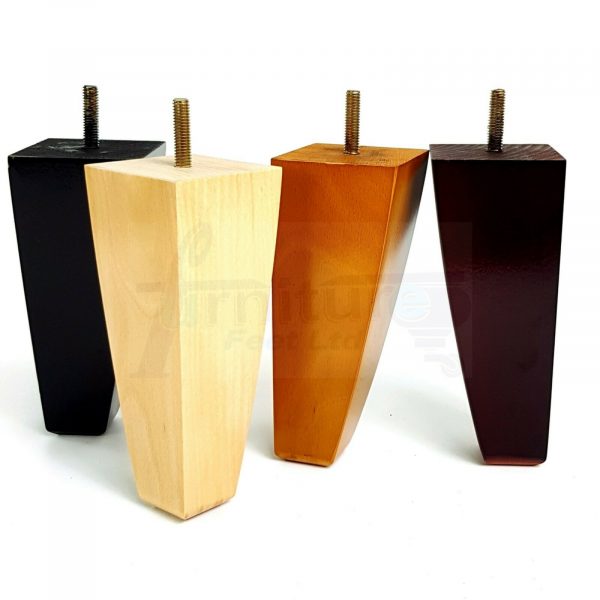 4x TAPERED WOODEN SOFA LEGS 150mm High CHAIR REPLACEMENT FURNITURE FEET M8(8mm) - Image 4