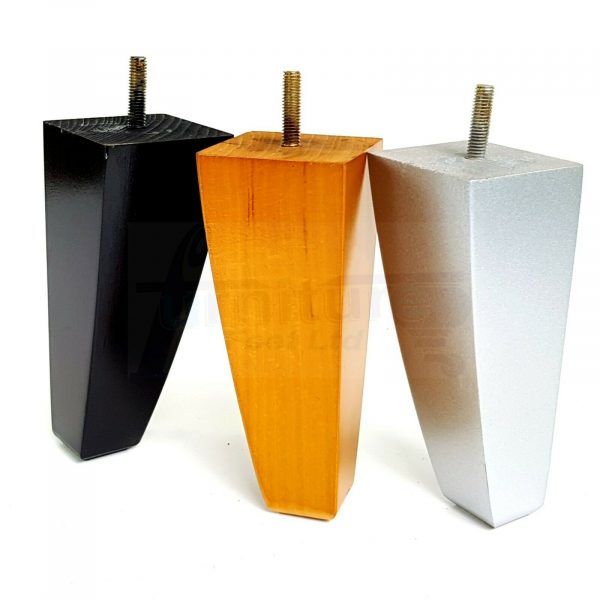 4x TAPERED WOODEN SOFA LEGS 150mm High CHAIR REPLACEMENT FURNITURE FEET M8(8mm) - Image 7