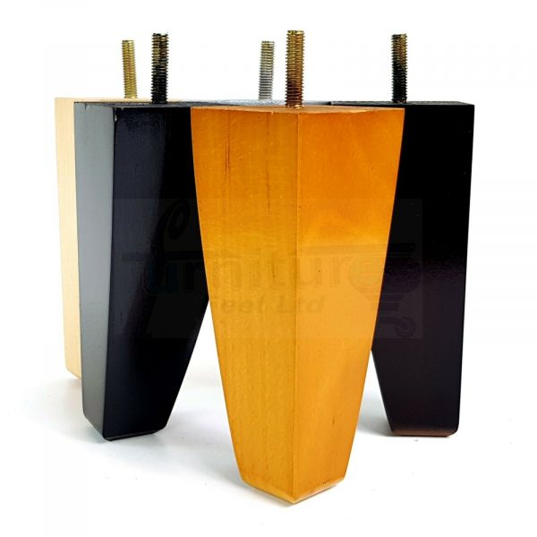 4x TAPERED WOODEN SOFA LEGS 150mm High CHAIR REPLACEMENT FURNITURE FEET M8(8mm) - Image 9