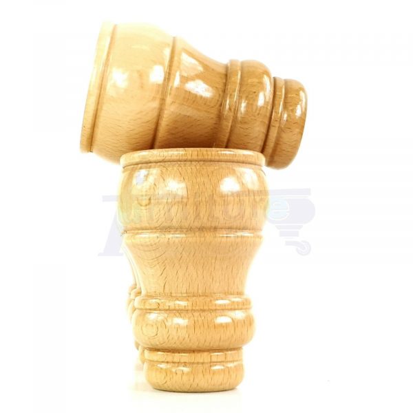 4x TURNED WOOD FURNITURE CHAIR LEGS 125mm High SOFA REPLACEMENT FEET (Pre-Drill) - Image 4