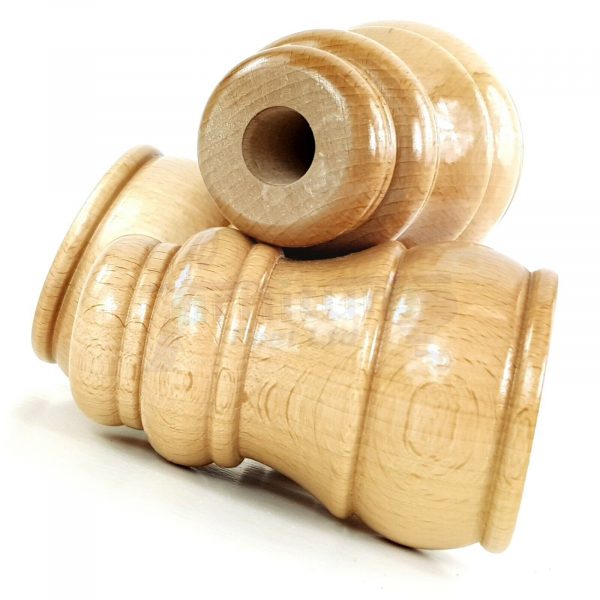 4x TURNED WOOD FURNITURE CHAIR LEGS 125mm High SOFA REPLACEMENT FEET (Pre-Drill) - Image 6