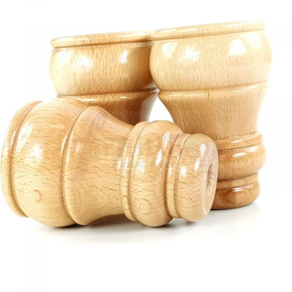 4x TURNED WOOD FURNITURE CHAIR LEGS 125mm High SOFA REPLACEMENT FEET (Pre-Drill) - Image 7