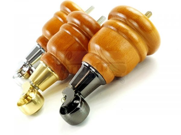 4x TURNED WOODEN CASTOR LEGS 165mm High CHAIR REPLACEMENT FURNITURE FEET M8(8mm) - Image 10