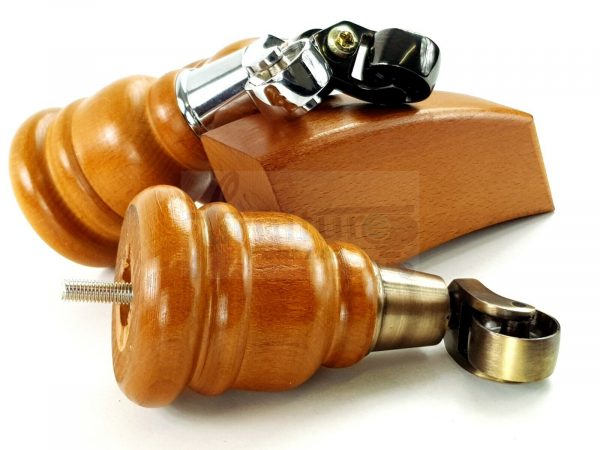 4x TURNED WOODEN CASTOR LEGS 165mm High CHAIR REPLACEMENT FURNITURE FEET M8(8mm) - Image 9