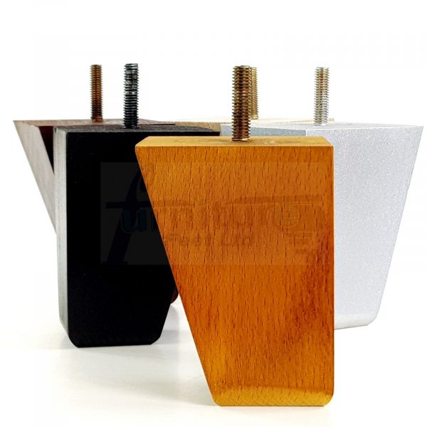 4x Tapered Wood Replacement Furniture Sofa Legs M8 Chair Sofa Settee Feet 100mm - Image 3