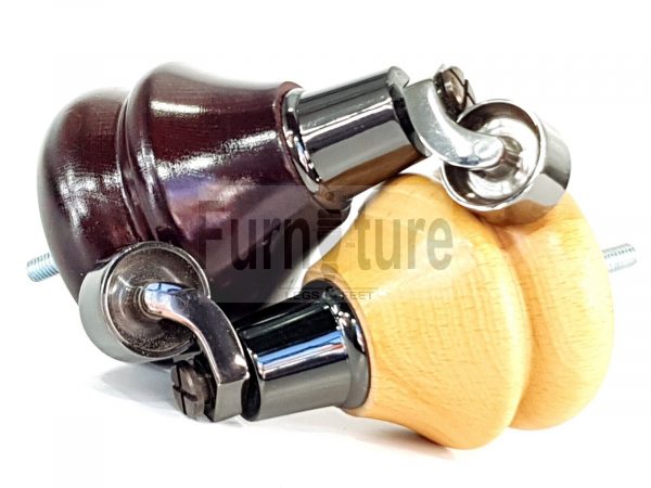 4x Turned Wood Furniture Castor Leg M8 Replacement Feet Chairs Settee Sofa 140mm - Image 10