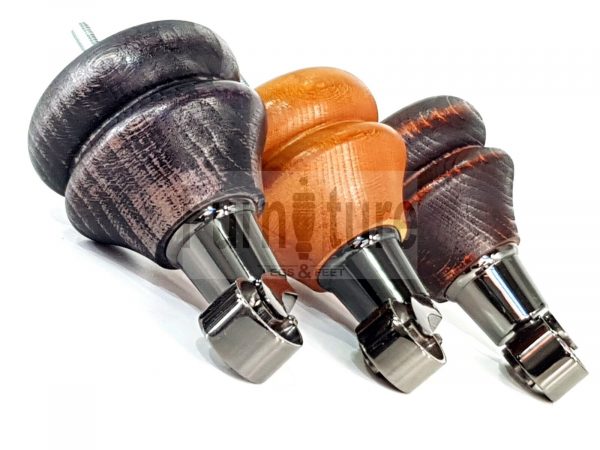 4x Turned Wood Furniture Castor Leg M8 Replacement Feet Chairs Settee Sofa 140mm - Image 8