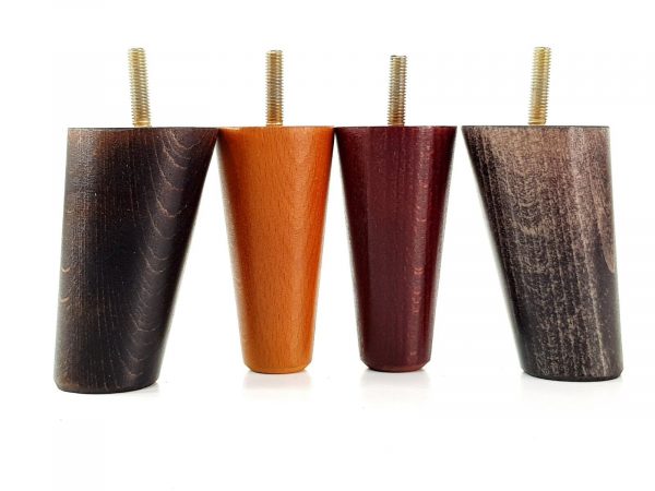 4x Turned Wood Furniture Settee Leg M8 Replacement Feet Chairs Stools Sofa 100mm - Image 3