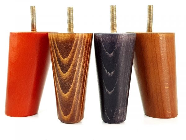 4x Turned Wood Furniture Settee Leg M8 Replacement Feet Chairs Stools Sofa 100mm - Image 8