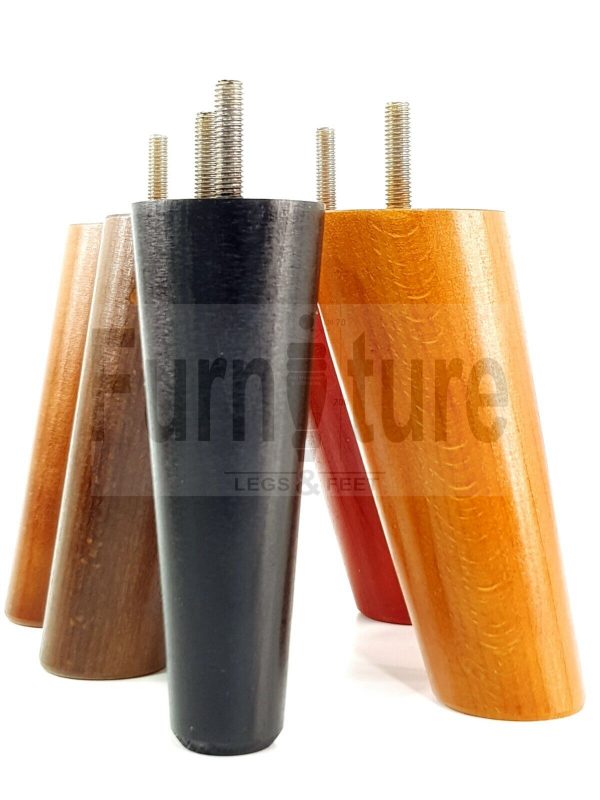 4x Turned Wood Furniture Settee Leg M8 Replacement Feet Chairs Stools Sofa 135mm - Image 5