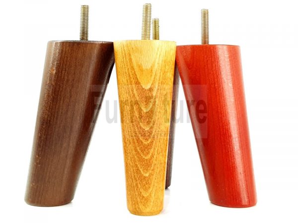 4x Turned Wood Furniture Settee Leg M8 Replacement Feet Chairs Stools Sofa 135mm - Image 8