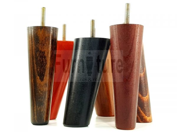 4x Turned Wood Furniture Settee Leg M8 Replacement Feet Chairs Stools Sofa 150mm - Image 3