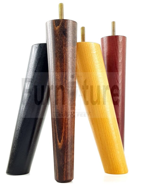 4x Turned Wood Furniture Settee Leg M8 Replacement Feet Chairs Stools Sofa 240mm - Image 5