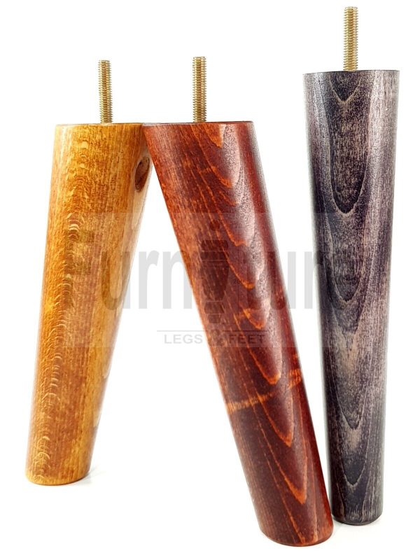 4x Turned Wood Furniture Settee Leg M8 Replacement Feet Chairs Stools Sofa 240mm - Image 6