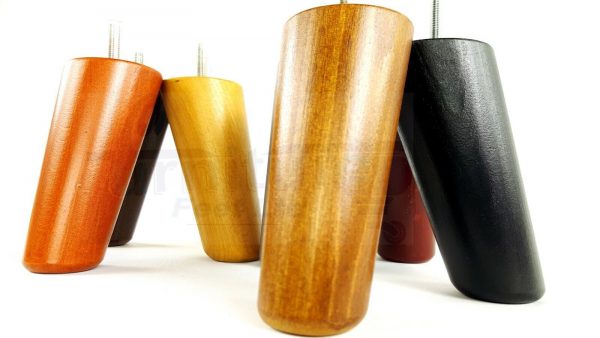 4x WOOD FURNITURE CHAIR LEGS M8(8mm) REPLACEMENT SOFA / SETTEE FEET 120mm HIGH - Image 6