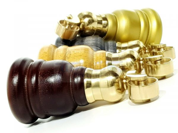 4x WOOD FURNITURE LEGS M8 REPLACEMENT BRASS CAULDRON CASTOR FEET 165mm HIGH - Image 5
