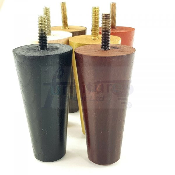 4x WOOD REPLACEMENT FURNITURE CHAIR LEGS M10(10mm) SOFA - SETTEE FEET 100mm HIGH - Image 6