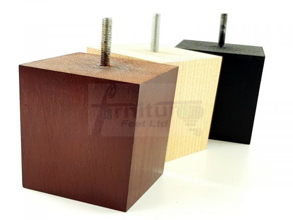 4x WOOD REPLACEMENT FURNITURE CHAIR LEGS M10(10mm) SOFA - SETTEE FEET 90mm HIGH - Image 6