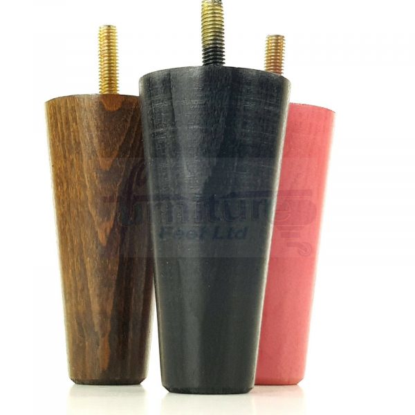 4x WOOD REPLACEMENT FURNITURE CHAIR LEGS M8(8mm) SOFA - SETTEE FEET 100mm HIGH - Image 8