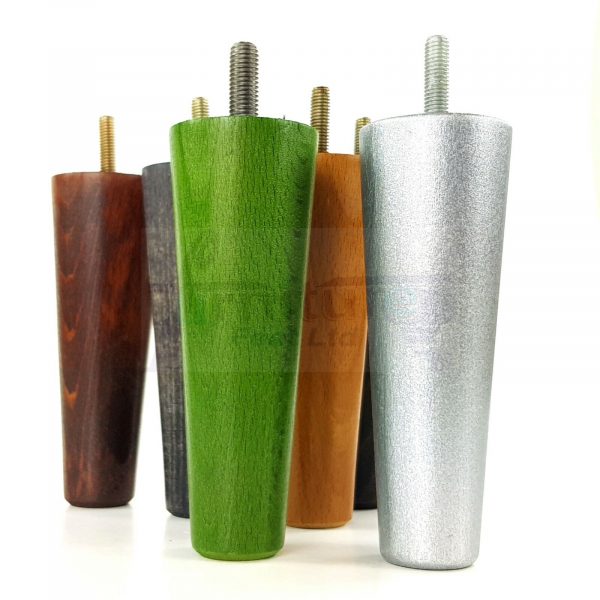 4x WOOD REPLACEMENT FURNITURE CHAIR LEGS M8(8mm) SOFA - SETTEE FEET 120mm HIGH - Image 6