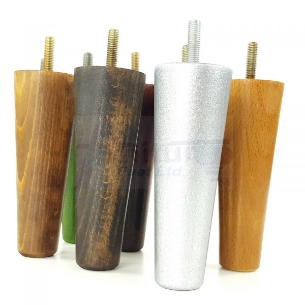 4x WOOD REPLACEMENT FURNITURE CHAIR LEGS M8(8mm) SOFA - SETTEE FEET 135mm HIGH - Image 5