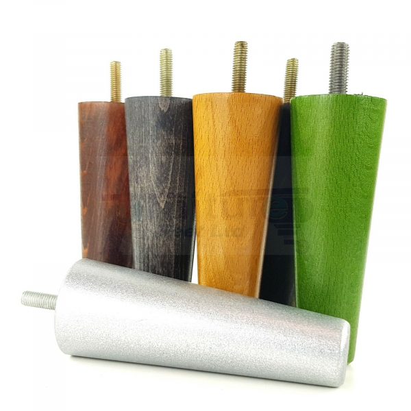 4x WOOD REPLACEMENT FURNITURE CHAIR LEGS M8(8mm) SOFA - SETTEE FEET 135mm HIGH - Image 7