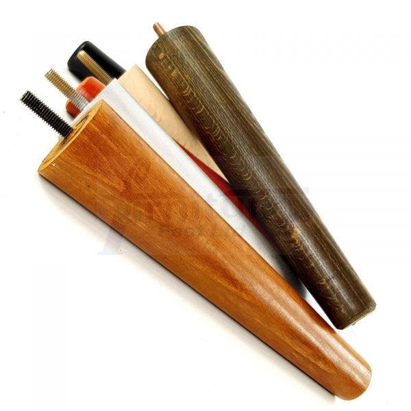 4x WOOD REPLACEMENT FURNITURE CHAIR LEGS M8(8mm) SOFA - SETTEE FEET 220mm HIGH - Image 5