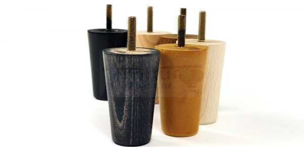 4x WOOD REPLACEMENT FURNITURE CHAIR LEGS M8(8mm) SOFA - SETTEE FEET 80mm HIGH - Image 5