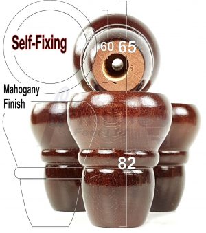 4x WOOD REPLACEMENT FURNITURE CHAIR LEGS SOFA - SETTEE FEET 82mm HIGH (SELF-FIX)