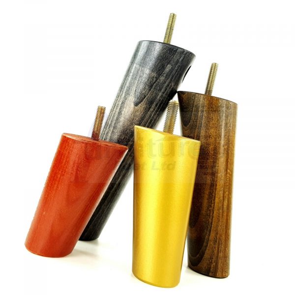 4x WOODEN ANGLED SOFA LEGS 160mm High CHAIR FURNITURE REPLACEMENT FEET M8(8mm) - Image 11