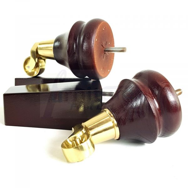 4x WOODEN FURNITURE CHAIR LEGS M8 REPLACEMENT SOFA FEET WITH CASTORS 140mm HIGH - Image 5