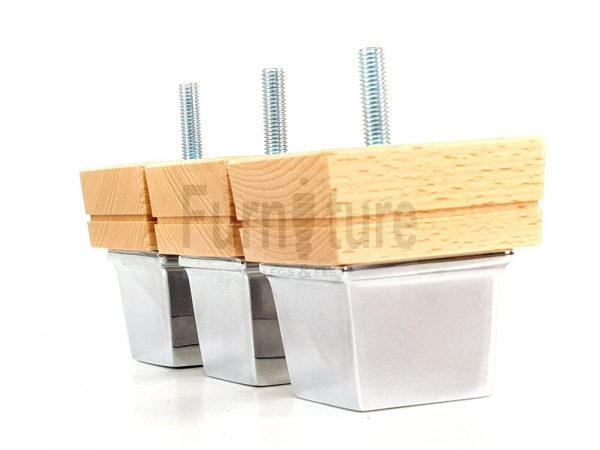 4x Wood Furniture Sofa Leg M8 Replacement Chair, Settee Feet & Slipper Cup 75mm - Image 11