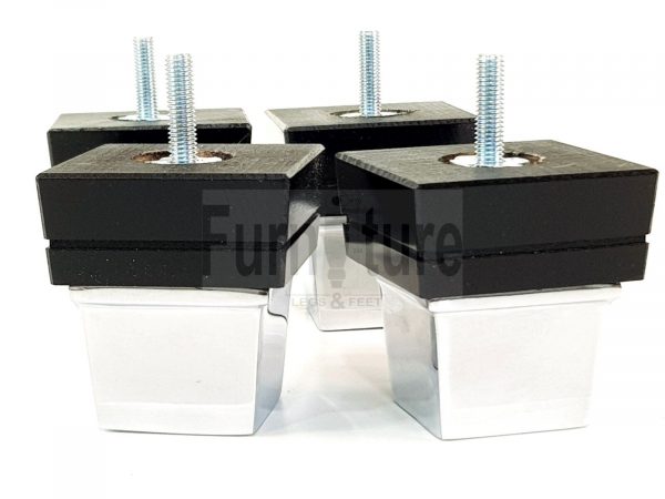 4x Wood Furniture Sofa Leg M8 Replacement Chair, Settee Feet & Slipper Cup 75mm - Image 5