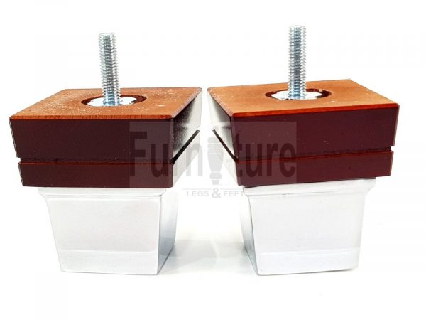 4x Wood Furniture Sofa Leg M8 Replacement Chair, Settee Feet & Slipper Cup 75mm - Image 11