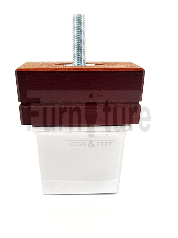4x Wood Furniture Sofa Leg M8 Replacement Chair, Settee Feet & Slipper Cup 75mm - Image 9