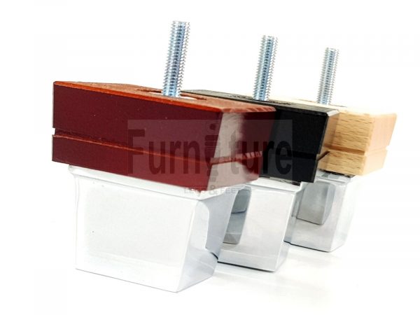4x Wood Furniture Sofa Leg M8 Replacement Chair, Settee Feet & Slipper Cup 75mm - Image 6