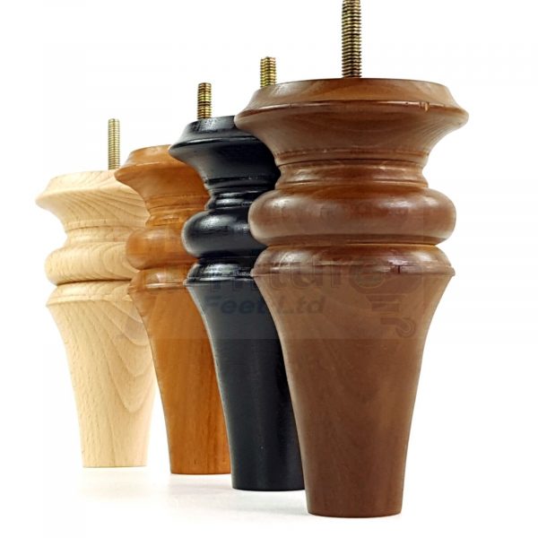 4x Wood Replacement Brown Furniture Sofa Legs M8 Settee Couch Chair Feet 150mm - Image 14