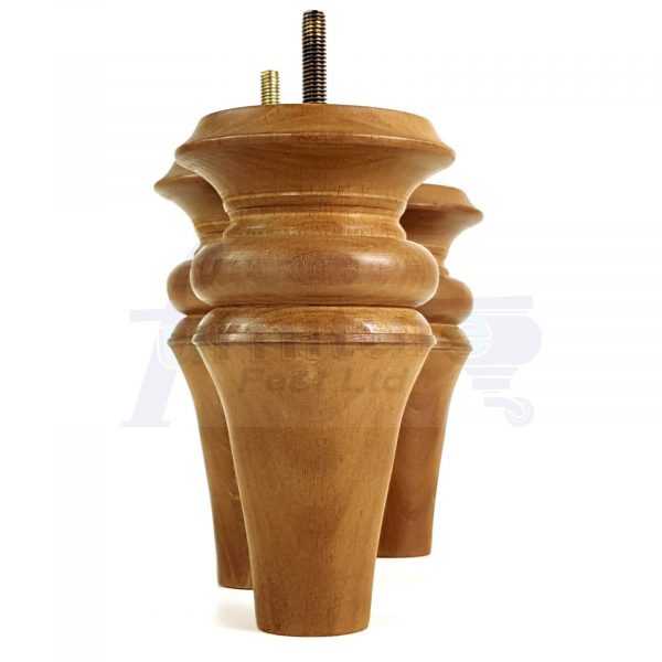4x Wood Replacement Brown Furniture Sofa Legs M8 Settee Couch Chair Feet 150mm - Image 4