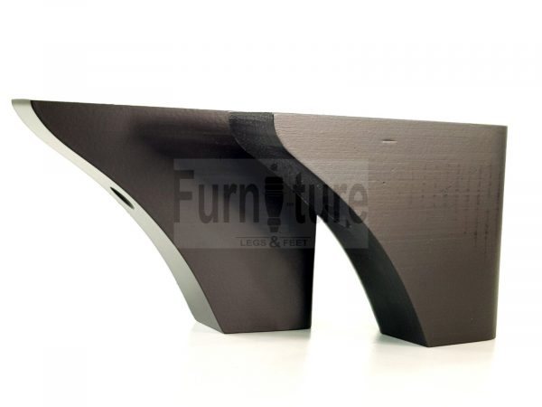 4x Wood Replacment Furniture Legs L Shape Feet Sofa Chairs Settee 110mm High M8 - Image 4