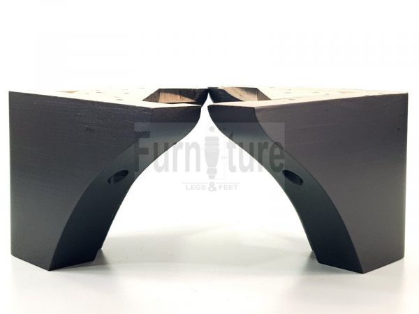 4x Wood Replacment Furniture Legs L Shape Feet Sofa Chairs Settee 110mm High M8 - Image 6