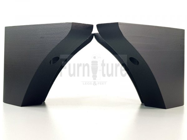 4x Wood Replacment Furniture Legs L Shape Feet Sofa Chairs Settee 110mm High M8 - Image 7