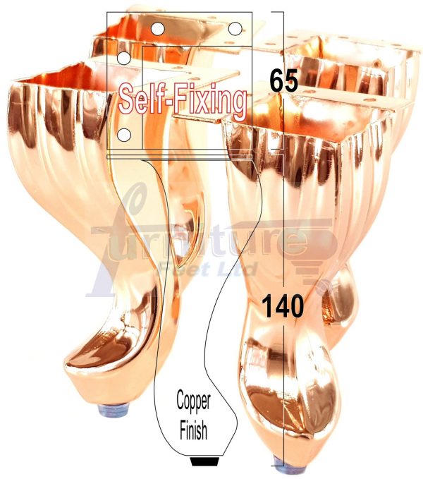 4x Metal Queen Anne Legs 140mm High Replacment Feet Furniture Sofa Chair Beds Cabinets Screw Fit - Image 16